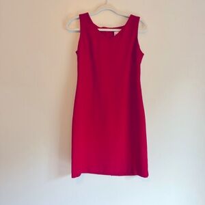 Danny & Nicole Fire engine red sleeveless dress Size S